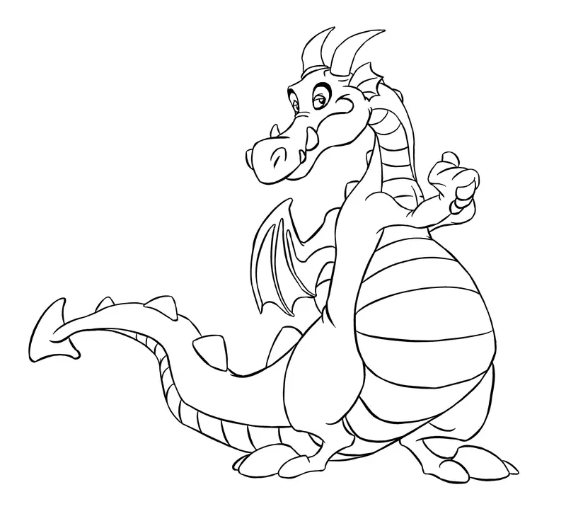 Cute Dragon Coloring Pages 23