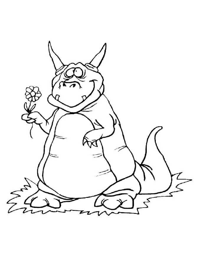 Cute Dragon Coloring Pages 24