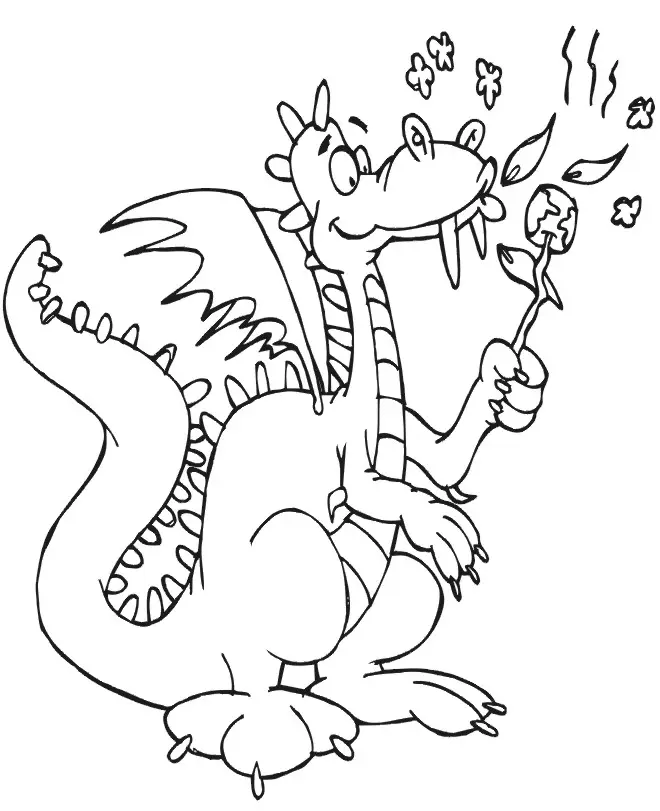 Cute Dragon Coloring Pages 25
