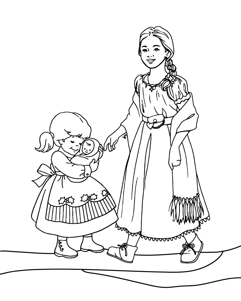 Cute Mom Coloring Pages 18