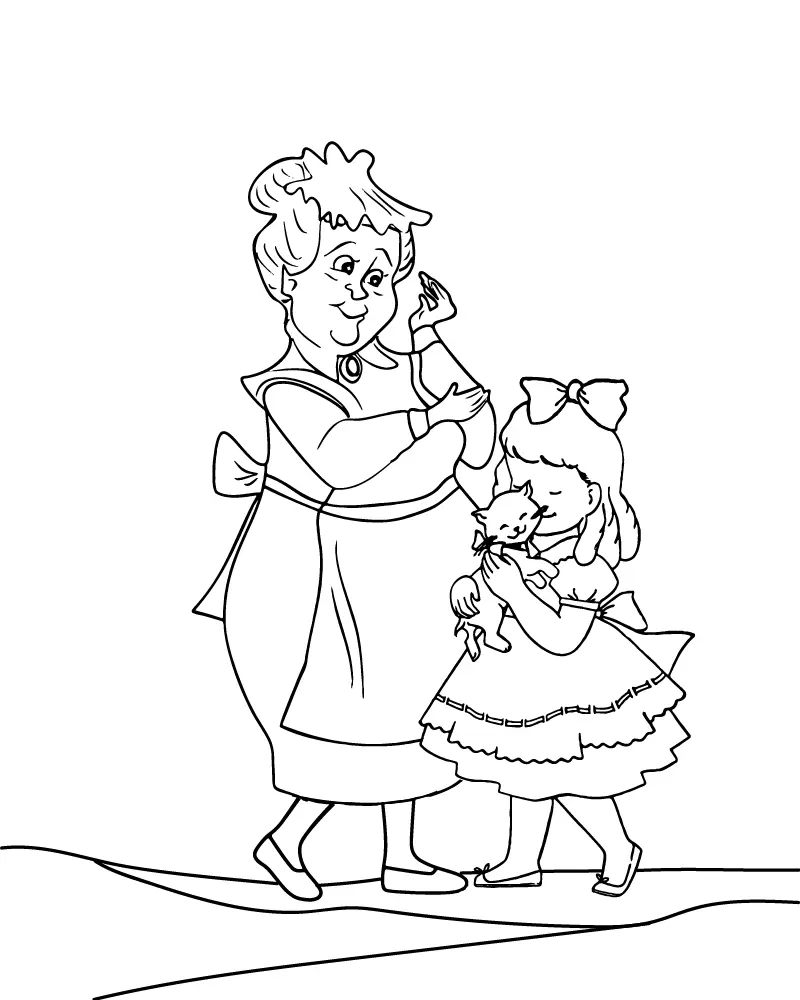 Cute Mom Coloring Pages 20