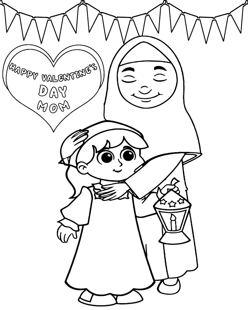 Cute Mom Coloring Pages 23