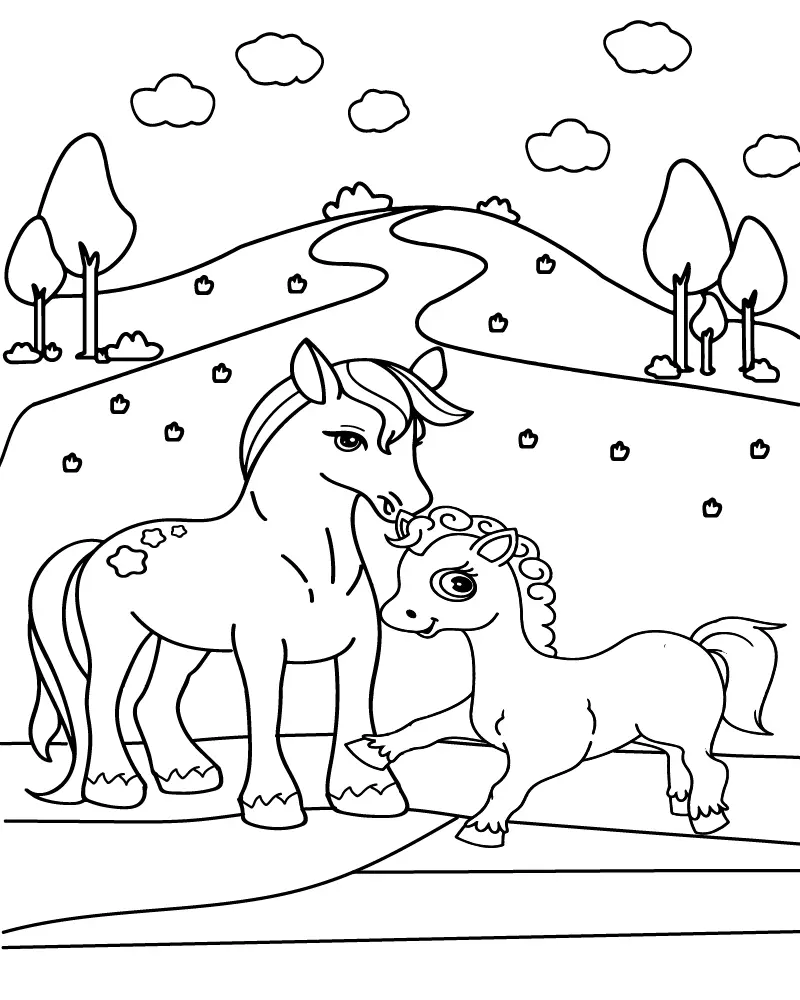 Cute Mom Coloring Pages 31