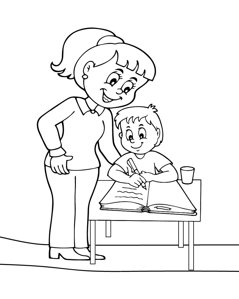 Cute Mom Coloring Pages 39