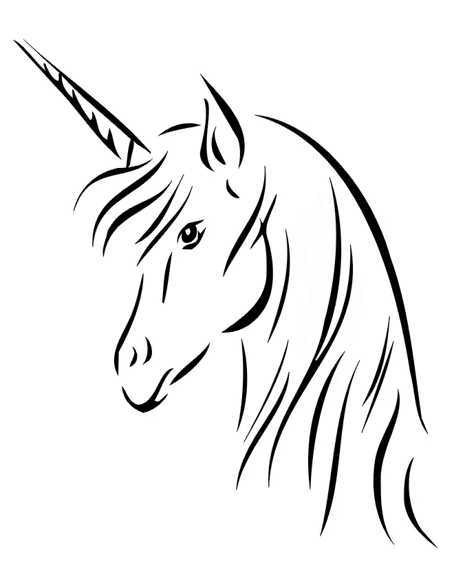 Cute Unicorn Coloring Pages 20