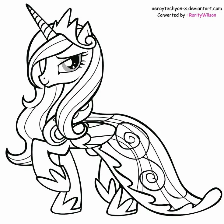 Cute Unicorn Coloring Pages 25