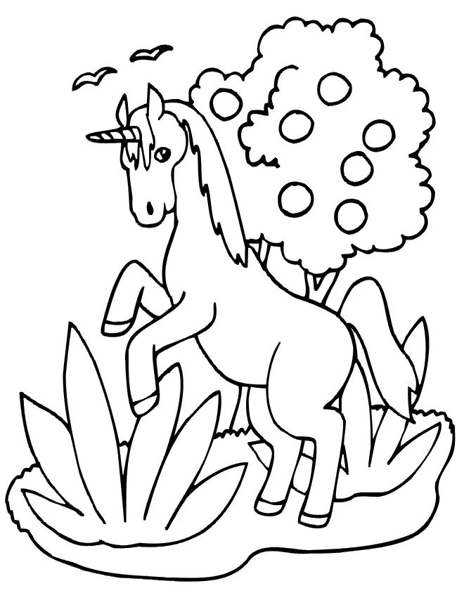 Cute Unicorn Coloring Pages 26