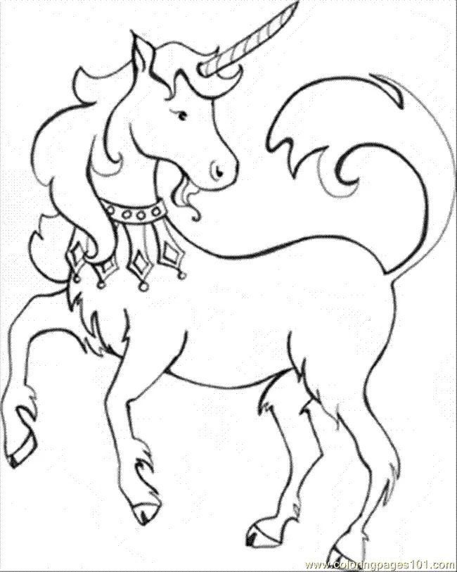 Cute Unicorn Coloring Pages 29