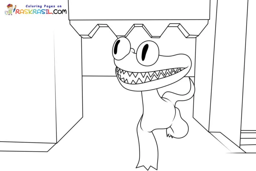 Cyan Rainbow Friends 2 Para Colorear 6