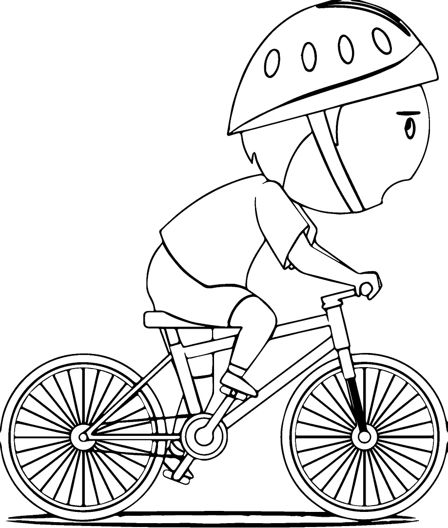 Ciclismo Para Colorear 12