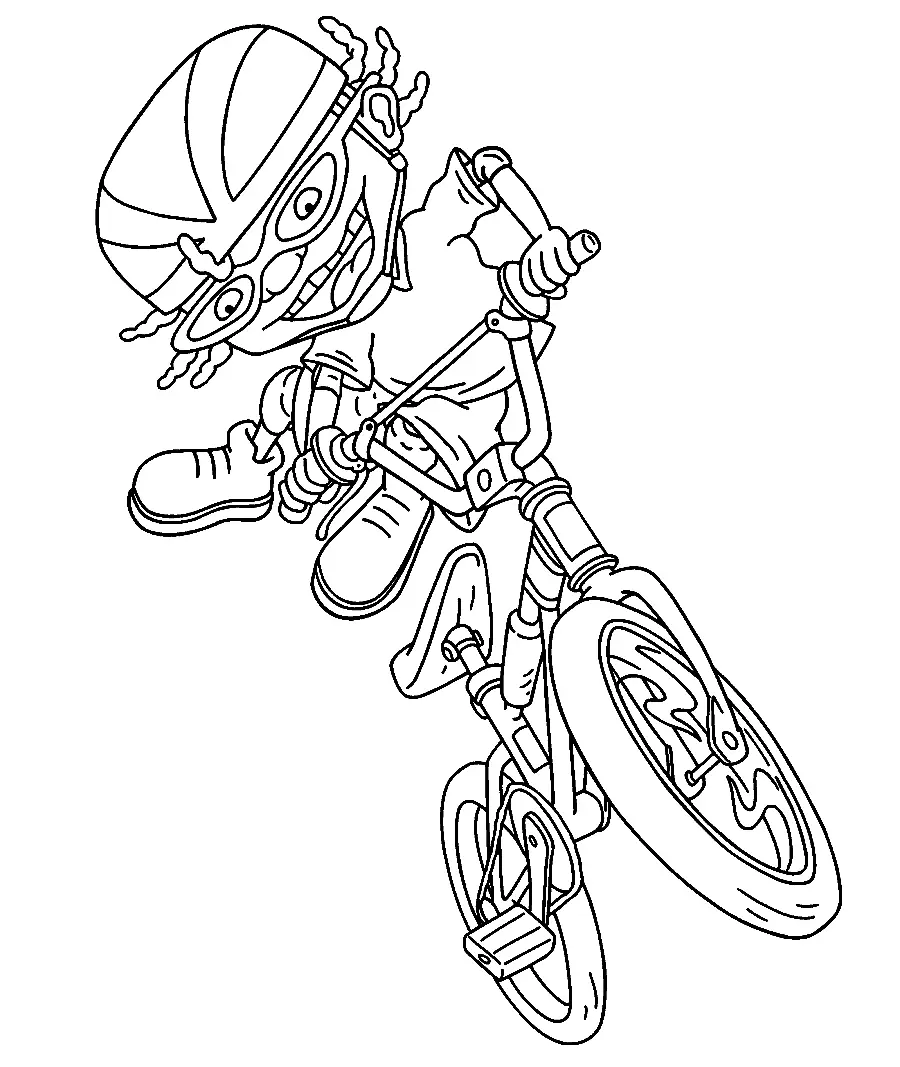 Ciclismo Para Colorear 13