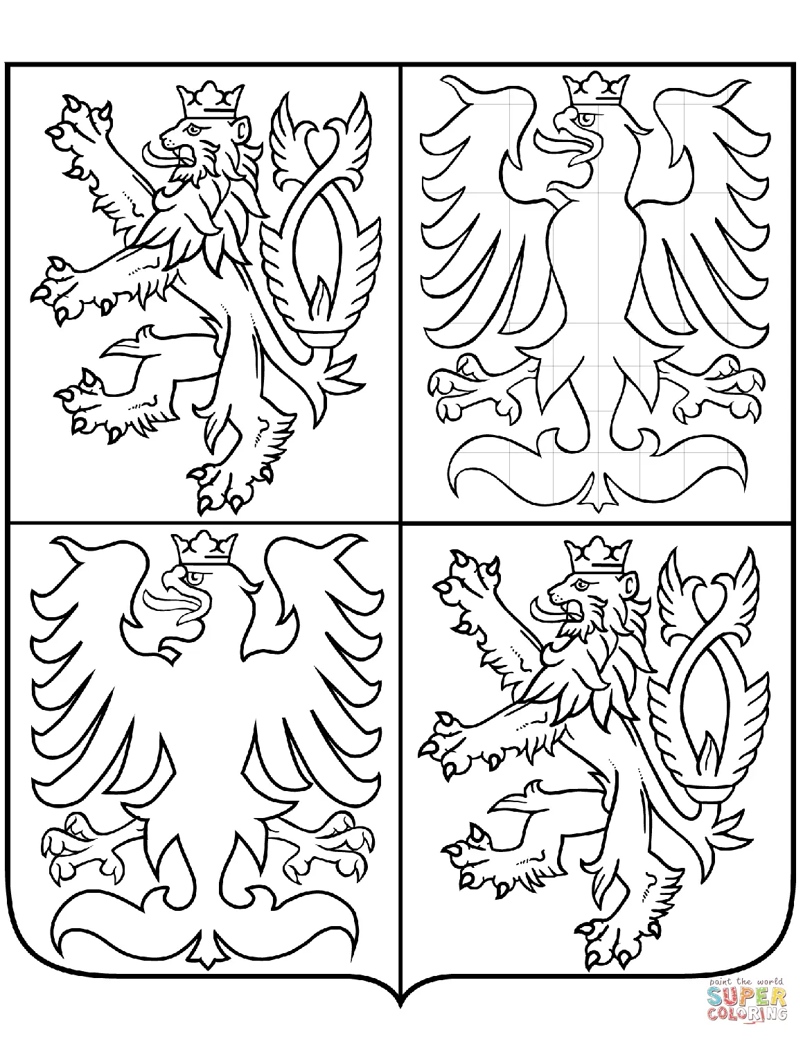 Czech Republic coloring pages 2