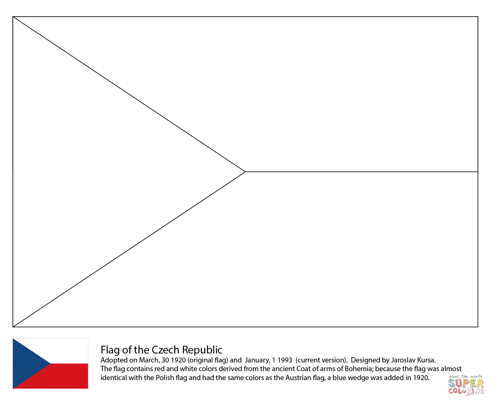 Czech Republic coloring pages 7