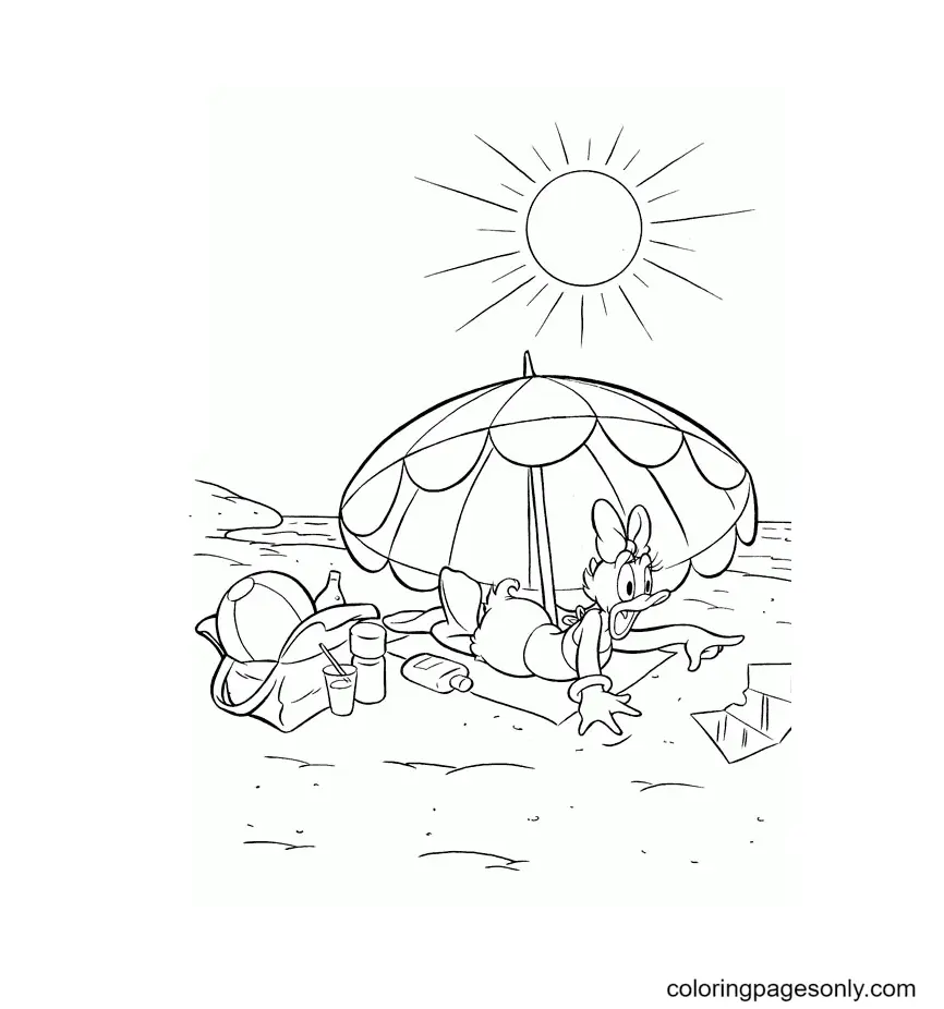 Daisy Duck Coloring Pages 10