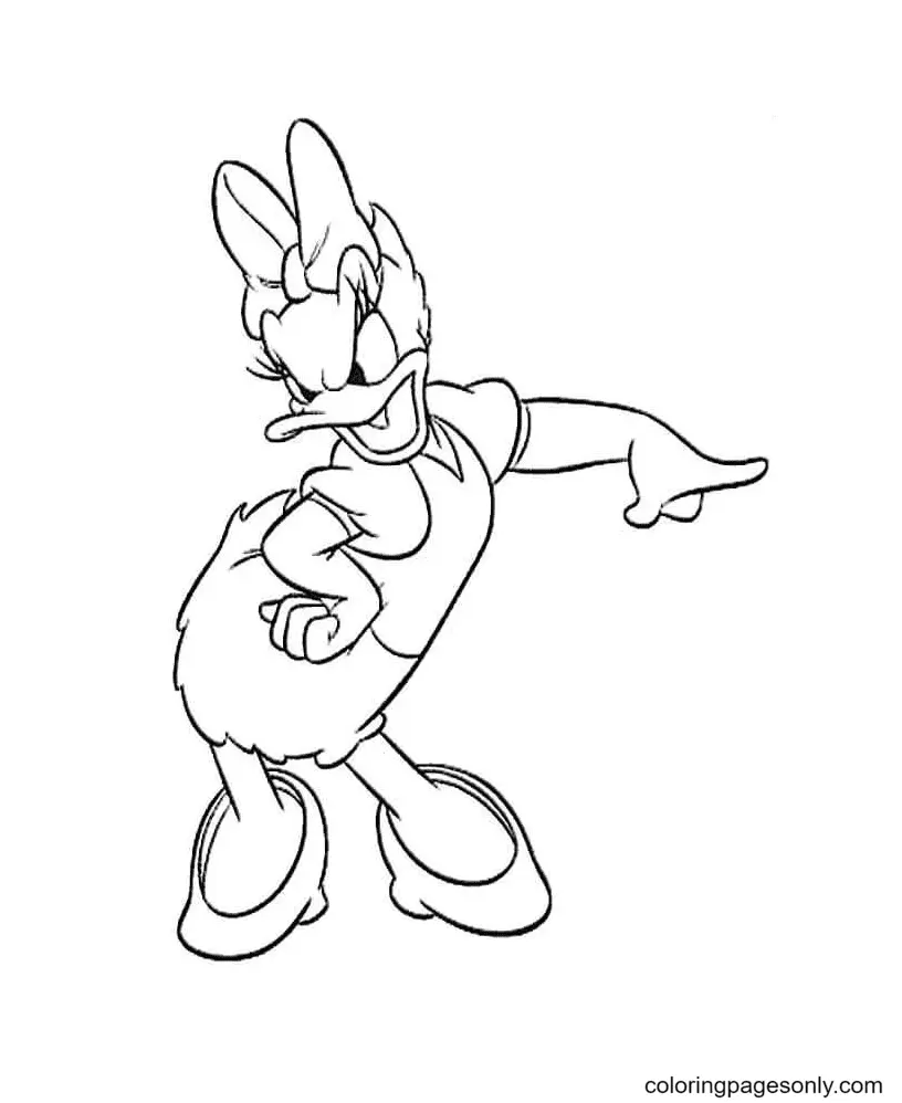 Daisy Duck Coloring Pages 22