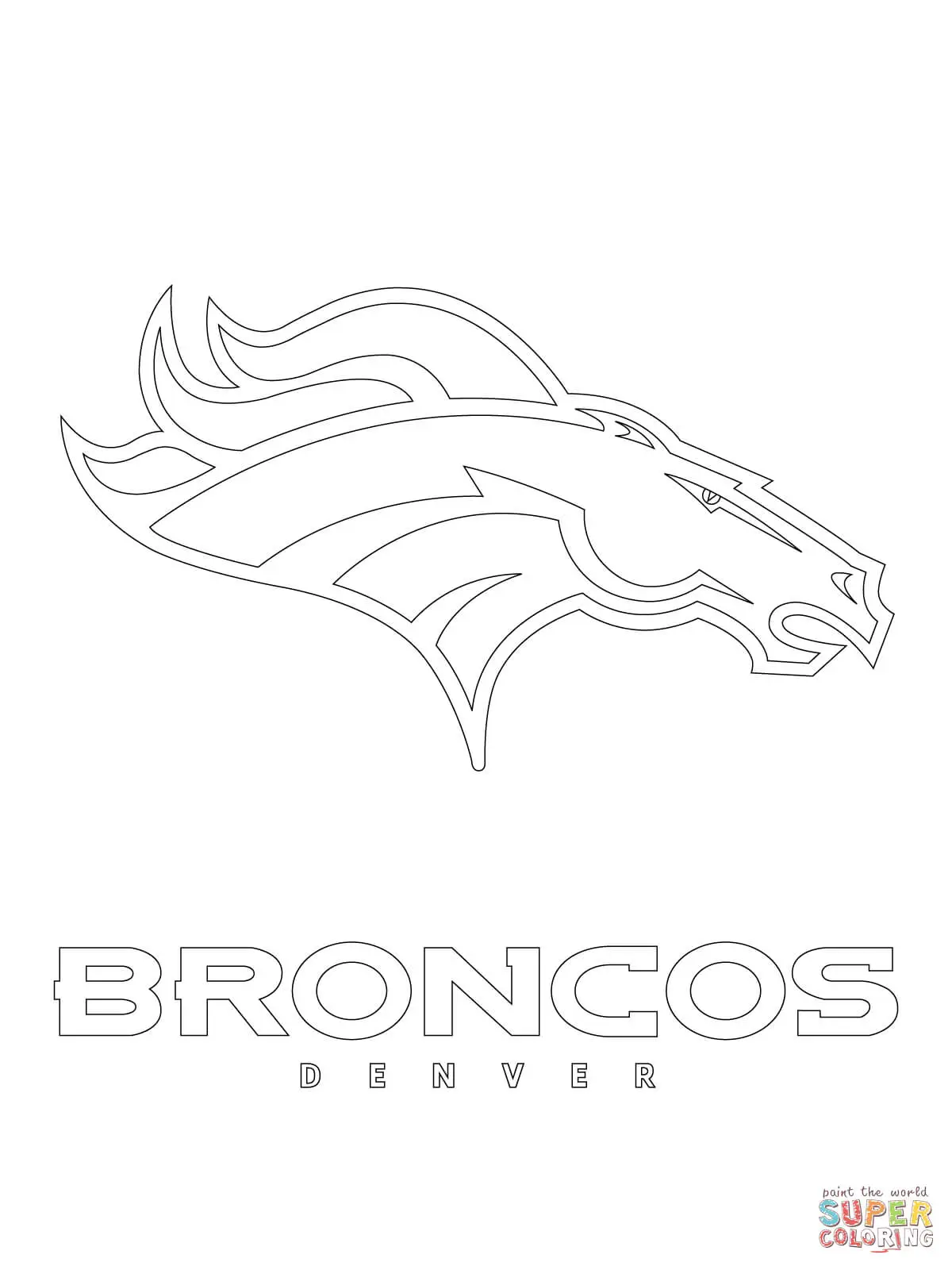 Denver Broncos Ausmalbilder 4