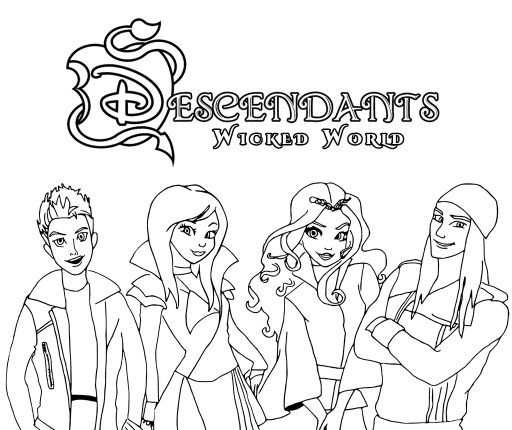Descendants 3 Coloring Pages 10