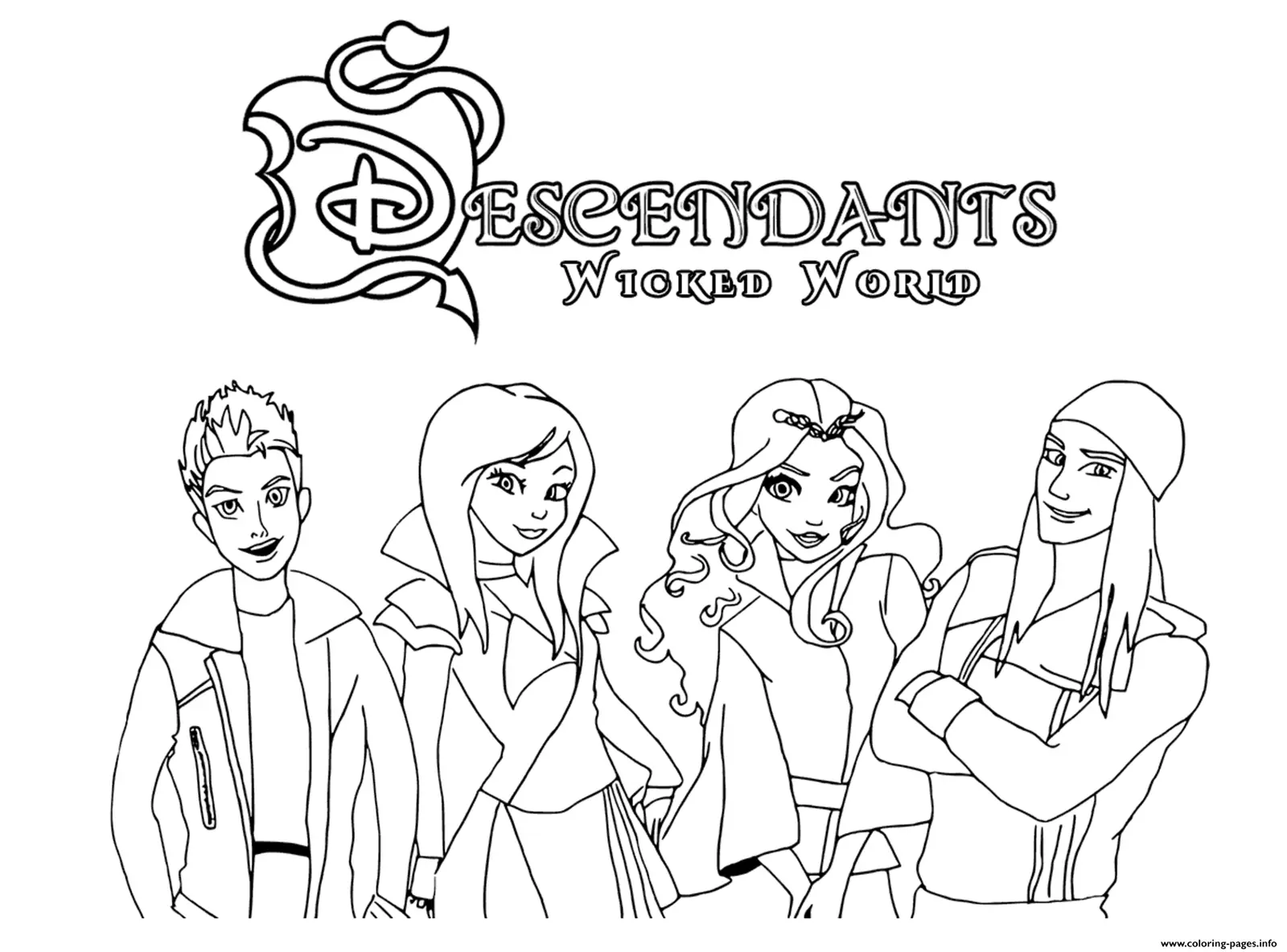Descendants 3 Coloring Pages 13