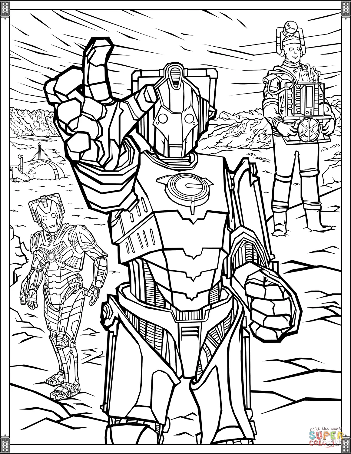 Doctor Who coloring pages 1