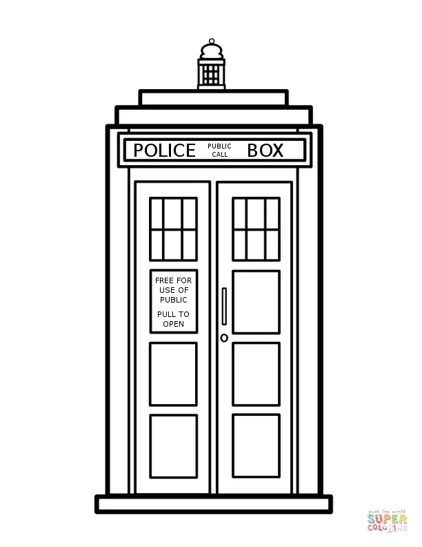 Doctor Who coloring pages 18