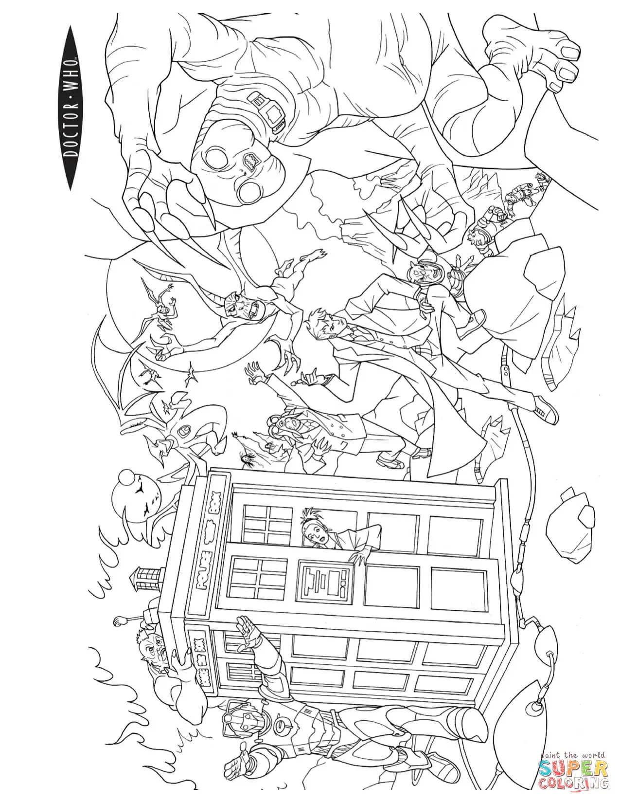 Doctor Who coloring pages 21