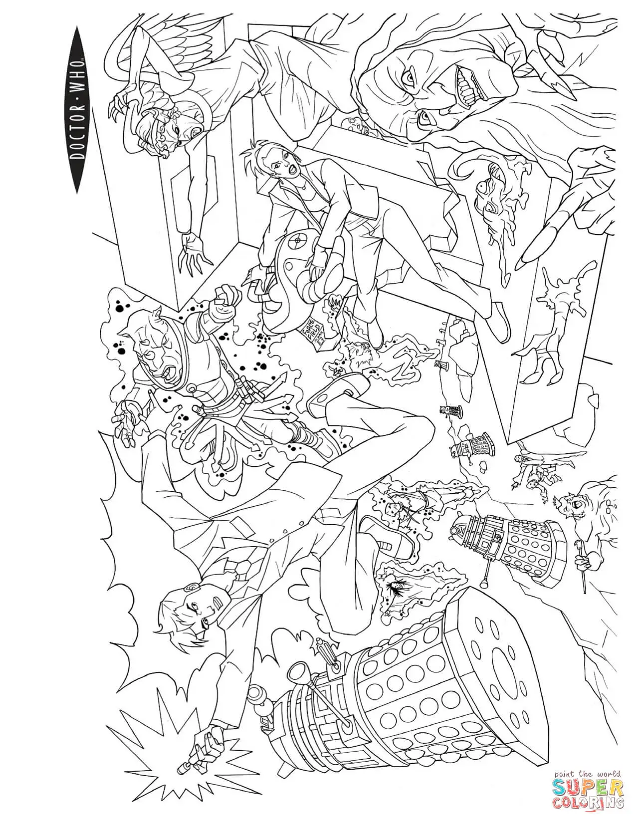 Doctor Who coloring pages 22