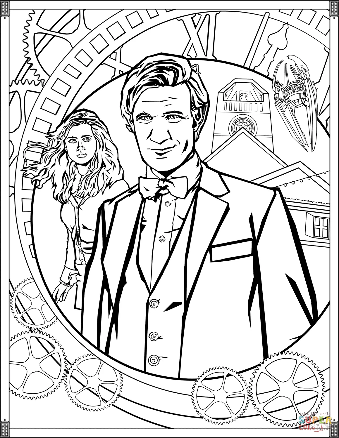Doctor Who coloring pages 3