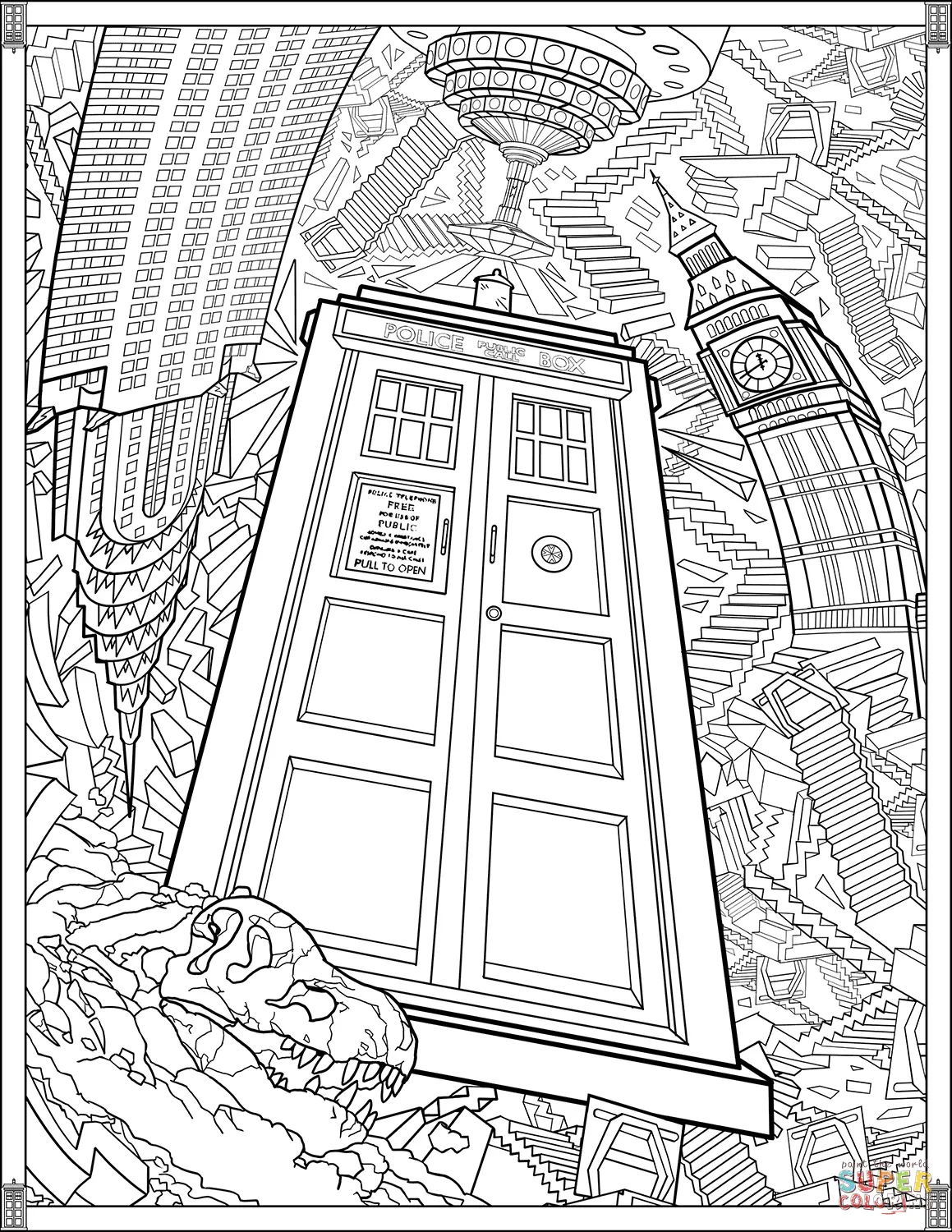 Doctor Who coloring pages 7