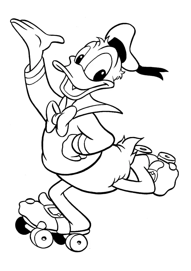 Pato Donald Para Colorear 1