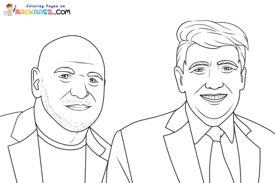 Donald Trump Para Colorir 9