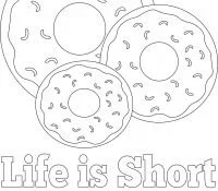 Desenhos de Donut Para Colorir 26