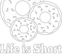 Donut Ausmalbilder