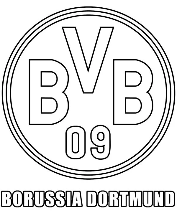 Dortmund Para Colorir 1