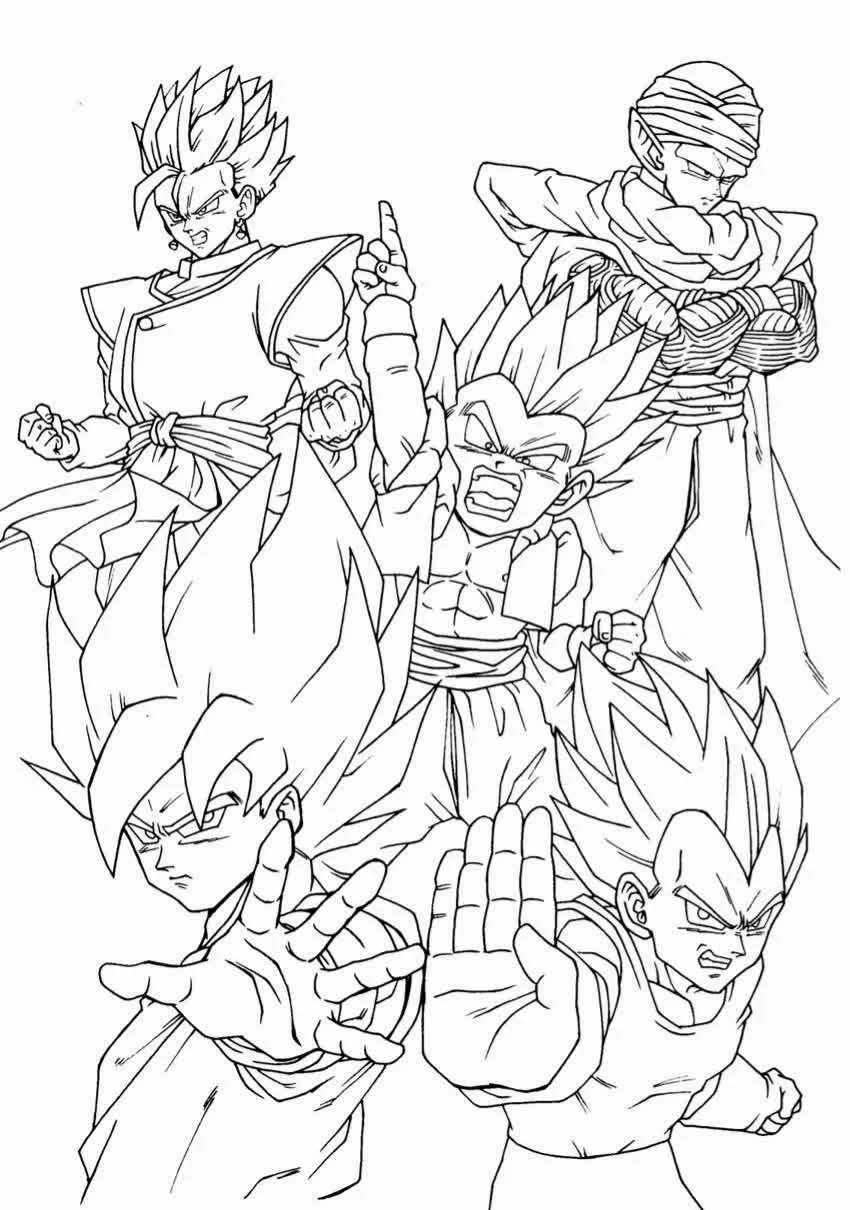 Dragon Ball Z Coloring Pages 7