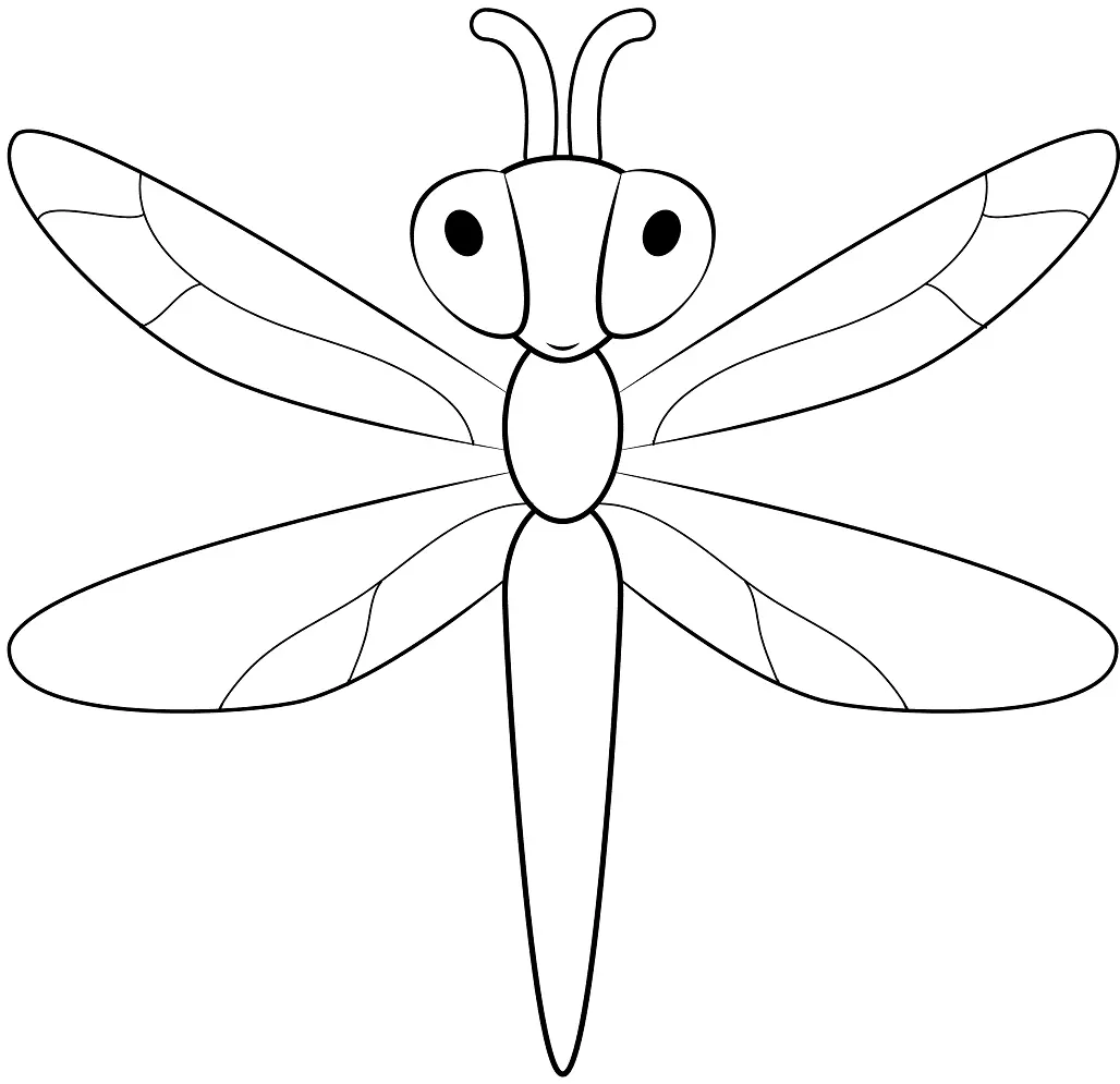 Dragonfly Coloring Pages 3