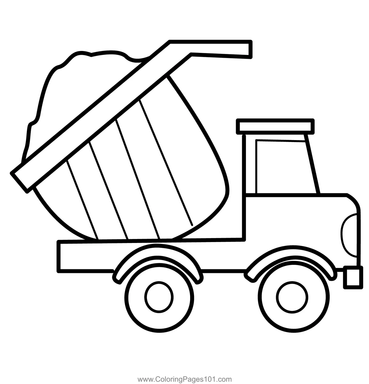 Dump Trucks Coloring Pages 6