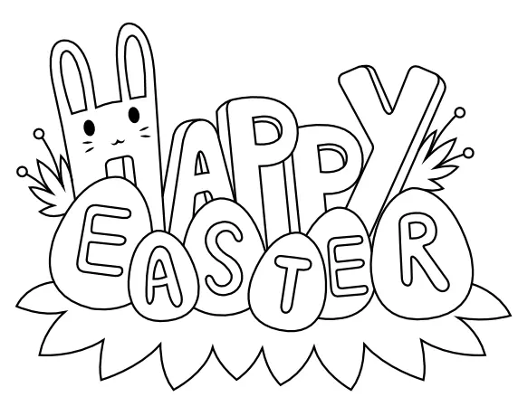 Desenhos de Cartoes de Pascoa Para Colorir 31