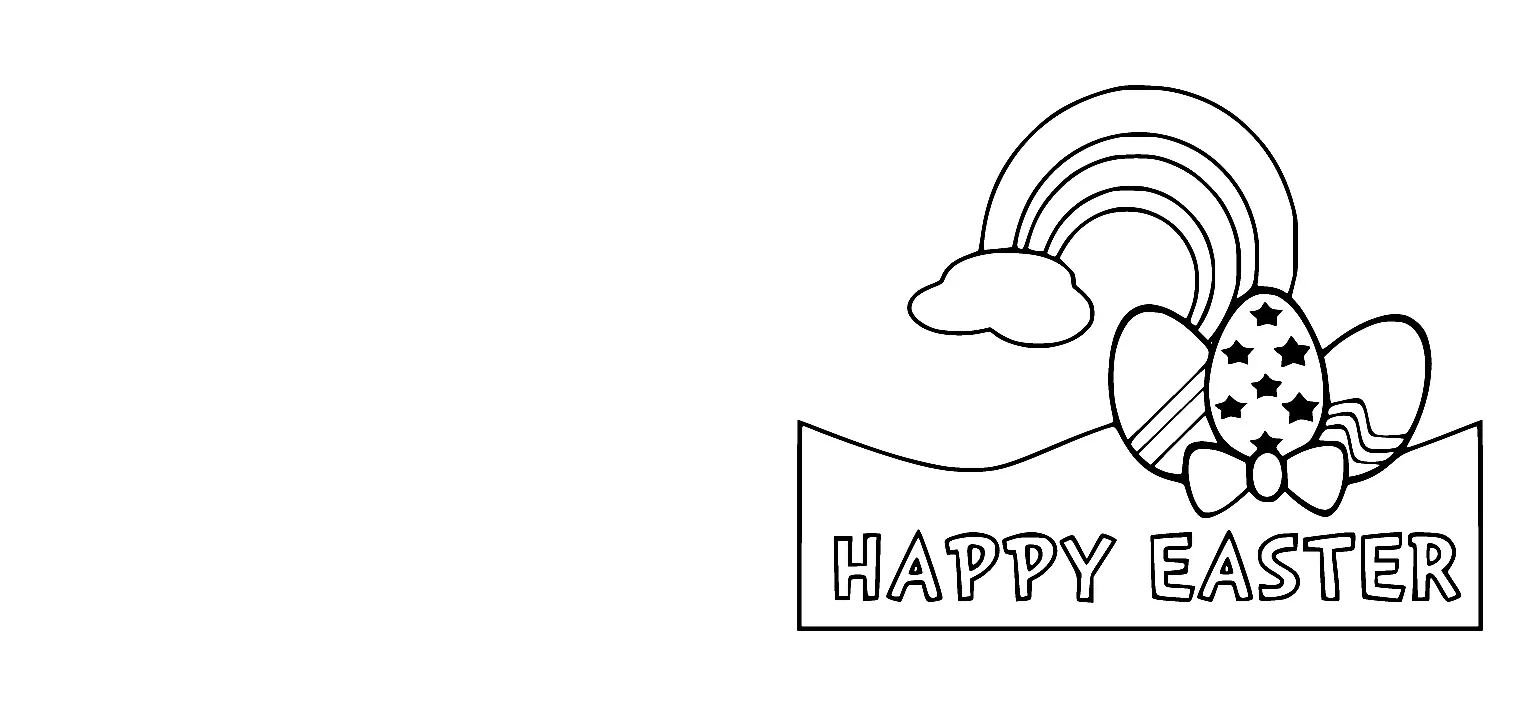 Desenhos de Cartoes de Pascoa Para Colorir 39