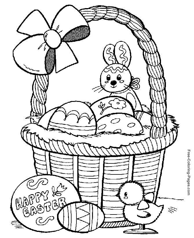 Easter Coloring Pages 9