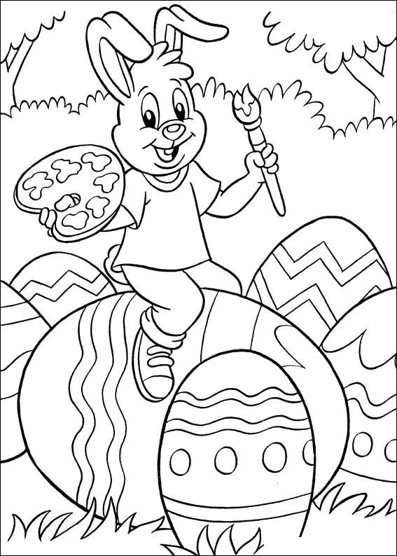 Easter Eggs Coloring Pages 29