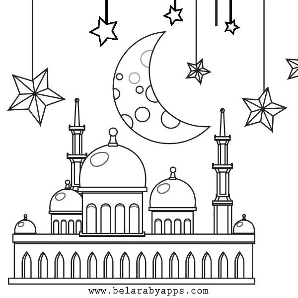 Desenhos de Eid Al Fitr Para Colorir 8