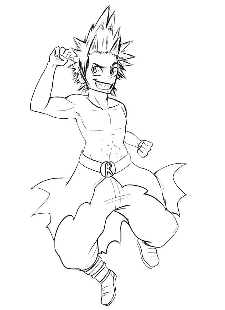 Eijiro Kirishima Coloring Pages 20