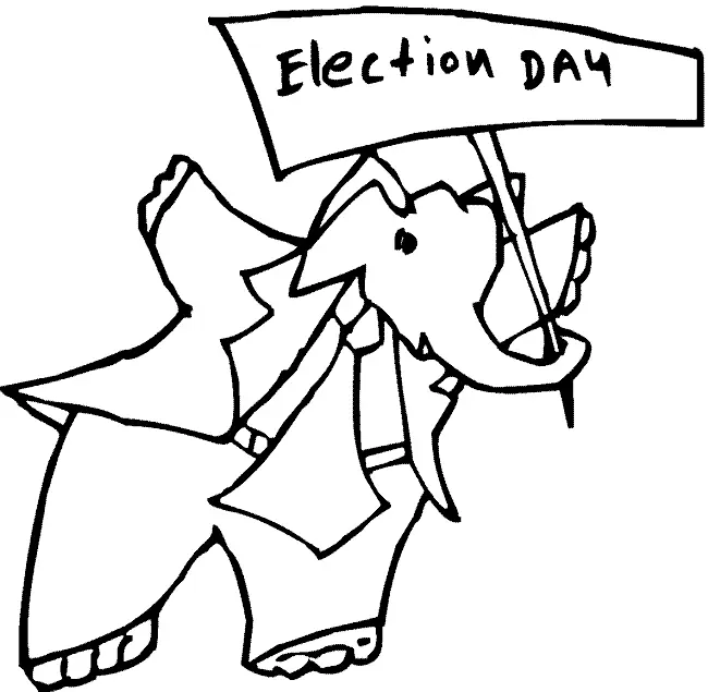 Election Day Coloring Pages