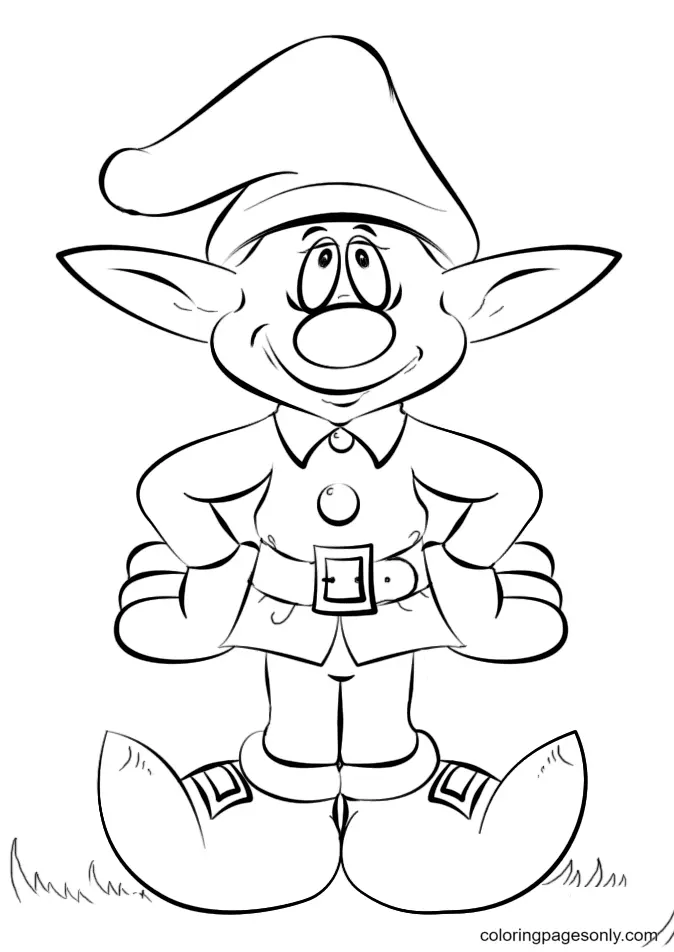 Elf Coloring Pages 28