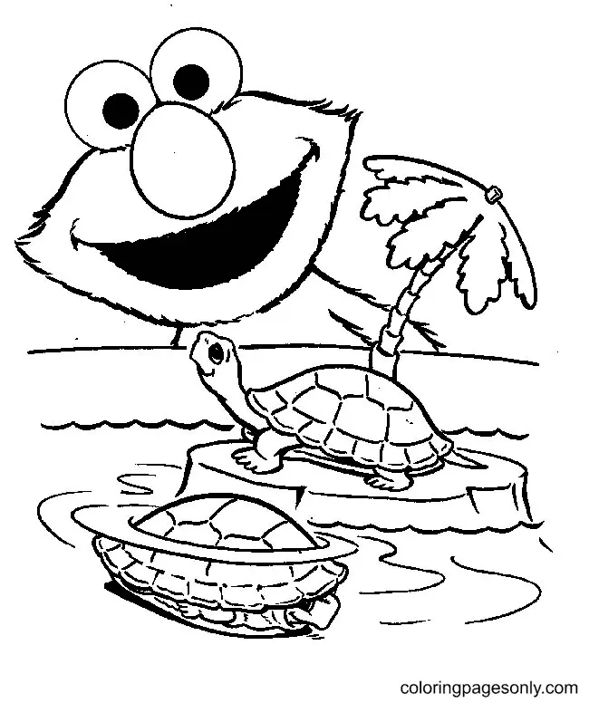 Elmo Coloring Pages 48