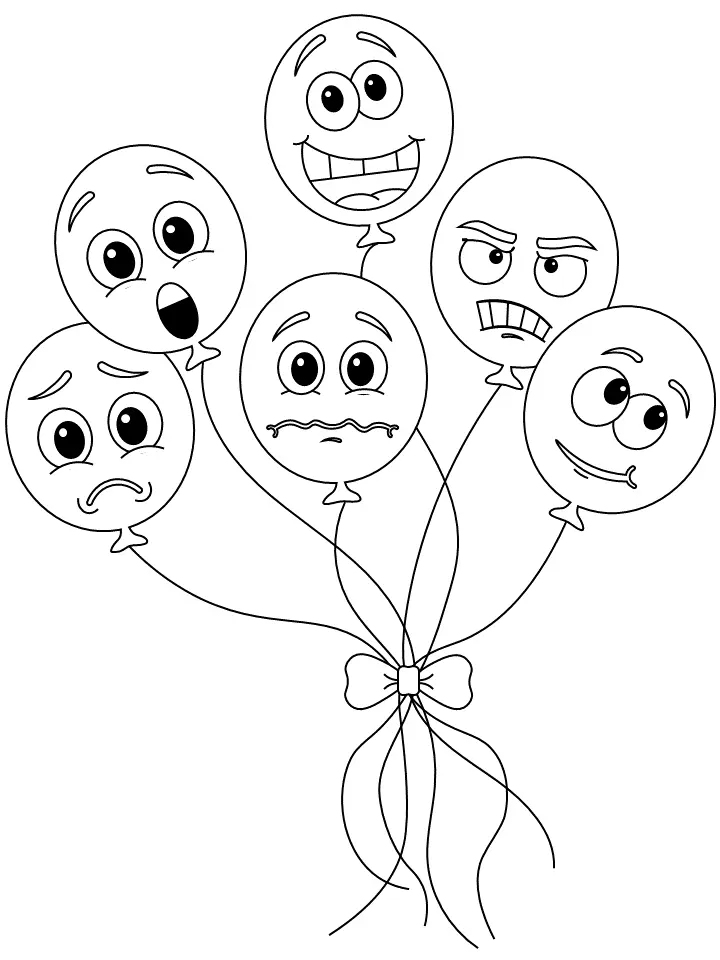 Emotions Coloring Pages 7
