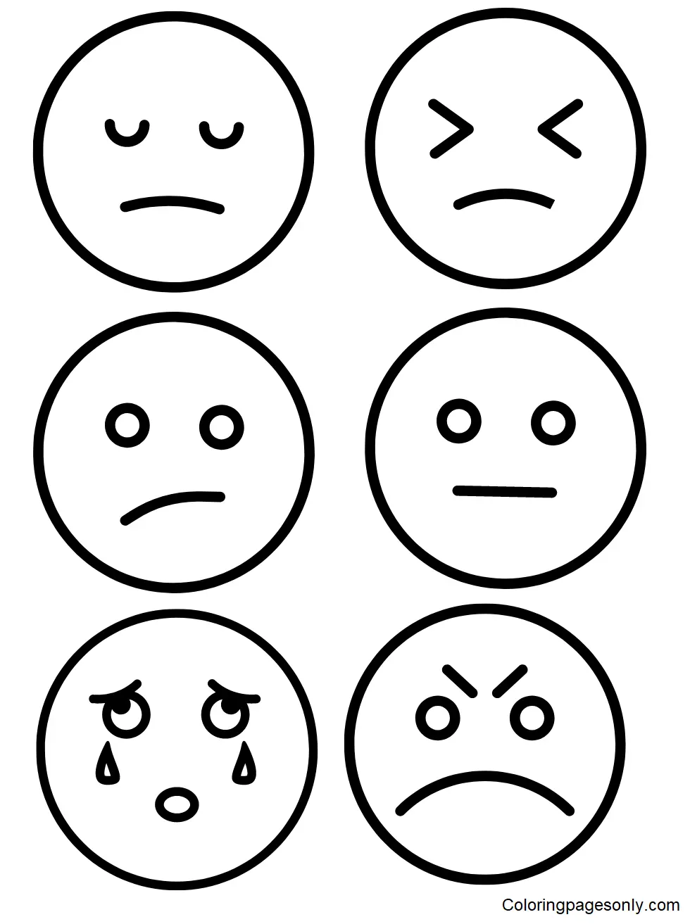 Emotions Coloring Pages 8