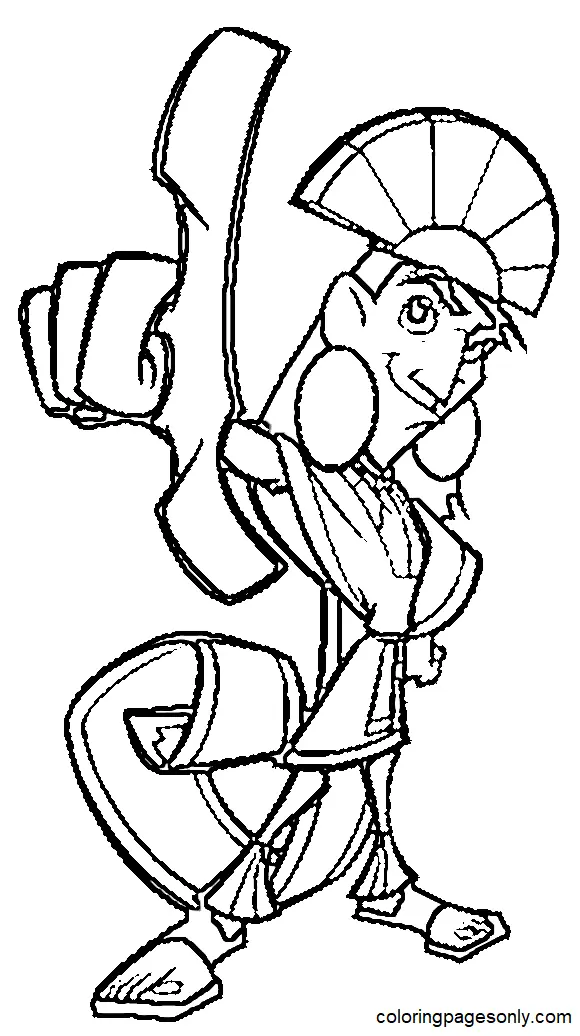 Las Locuras Del Emperador Para Colorear 23