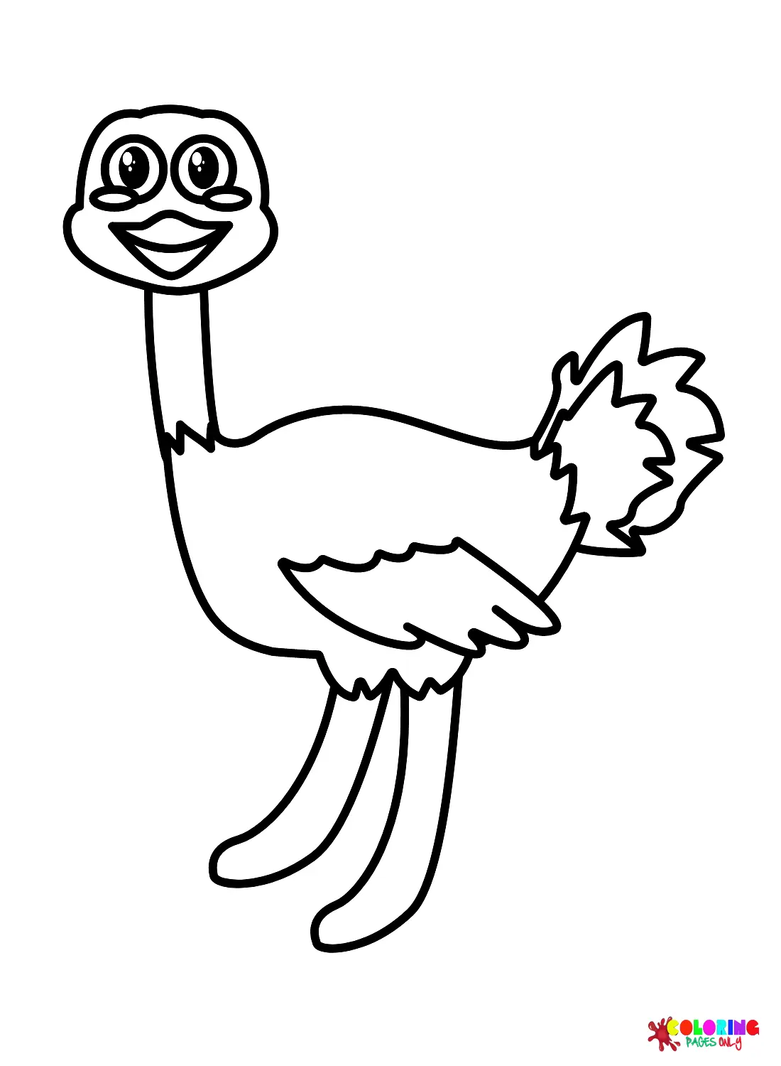 Emu Coloring Pages 3