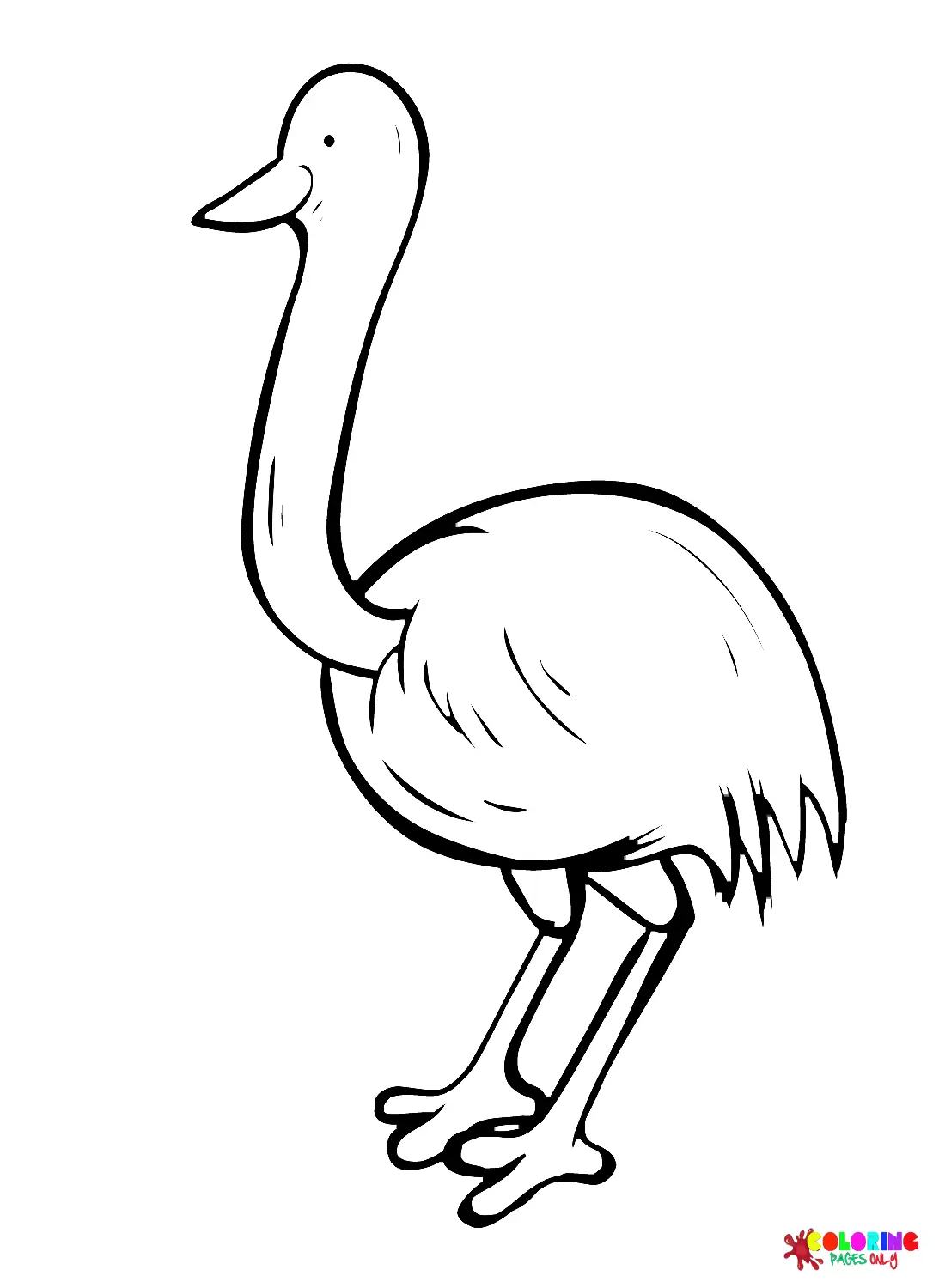 Emu Coloring Pages 9